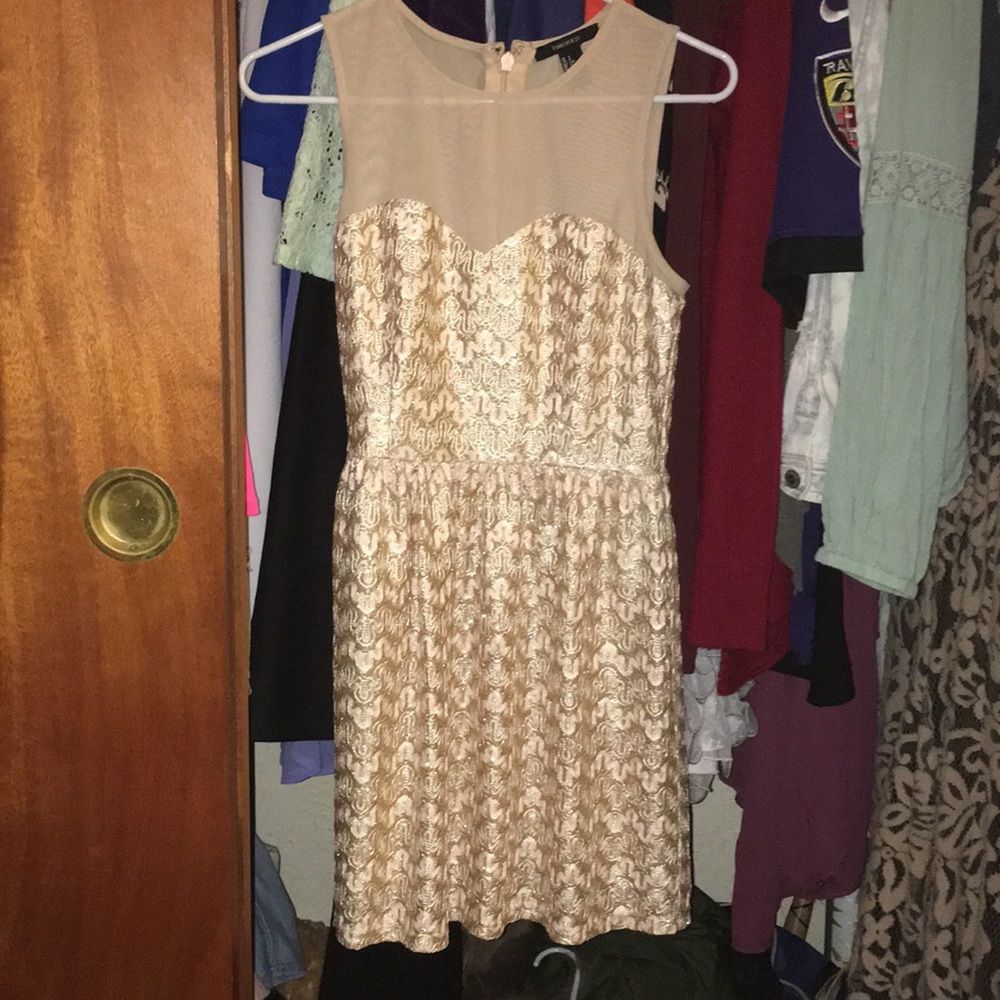 Gold dress